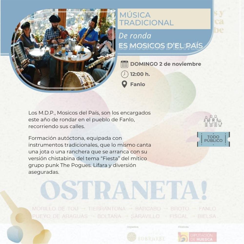 Imagen Actuación de ronda Es Mosicos D´El País en Fanlo el domingo 2 de noviembre de 2025 a 12 horas